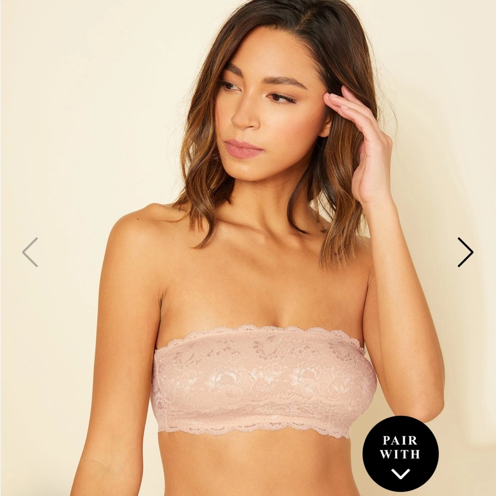 Cosabella Never Say Never Bralette Bandeau Strapless!
